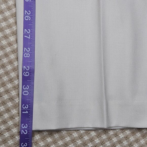 Talbots Black Label Winter White Lined Straight Leg Stretch Dressy Trouser Pants - Picture 10 of 13